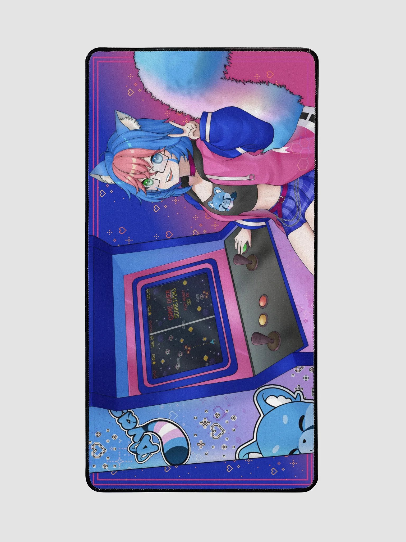 Aya's Arcade Desk Mat (15.5" x 31.5) product image (2)