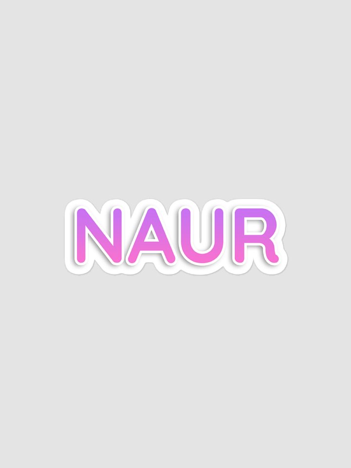 Naur Kiss Cut Sticker product image (1)