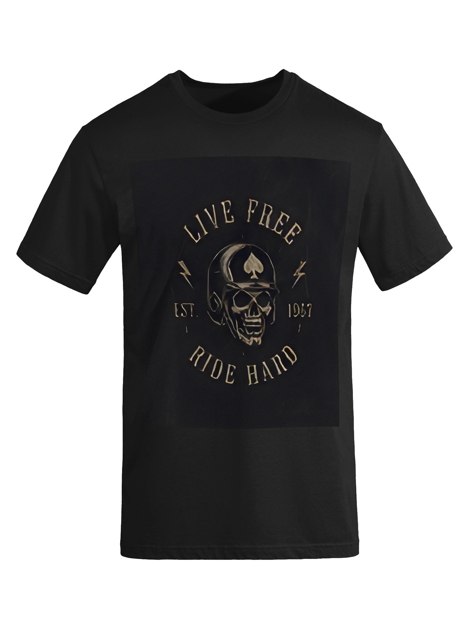 Gold Spade Hooded Skull Tee product image (5)