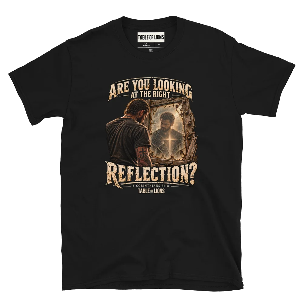 Are You Looking at the Right Reflection? Christian T-Shirt | 2 Corinthians 3:18 | Faith-Based Graphic Tee product image (10)