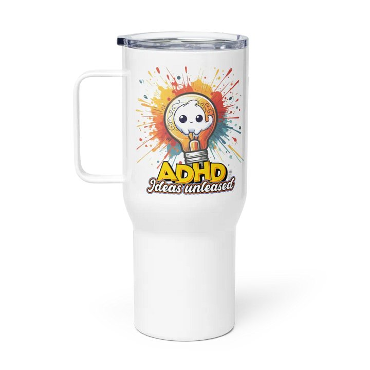 ADHD Ideas Unleashed Travel Mug with a Handle product image (1)