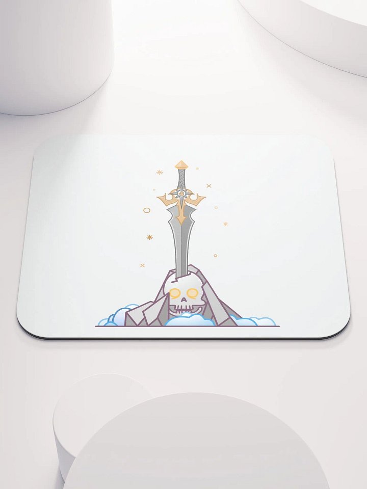Sword in the Skull - Argent Variation - Mouse Pad product image (1)