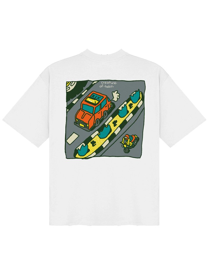 Cruisin' White Oversized T-Shirt product image (2)