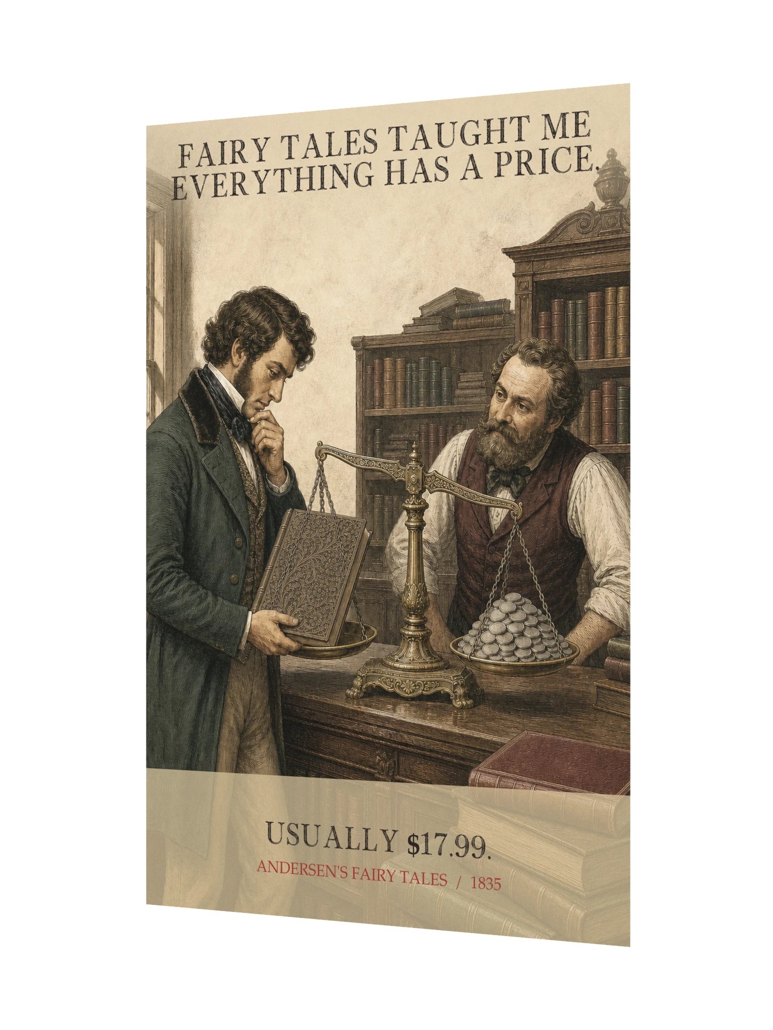 Fairy Tales Taught Me Everything Has Price -- Andersens Fairy Tales Art Print product image (11)