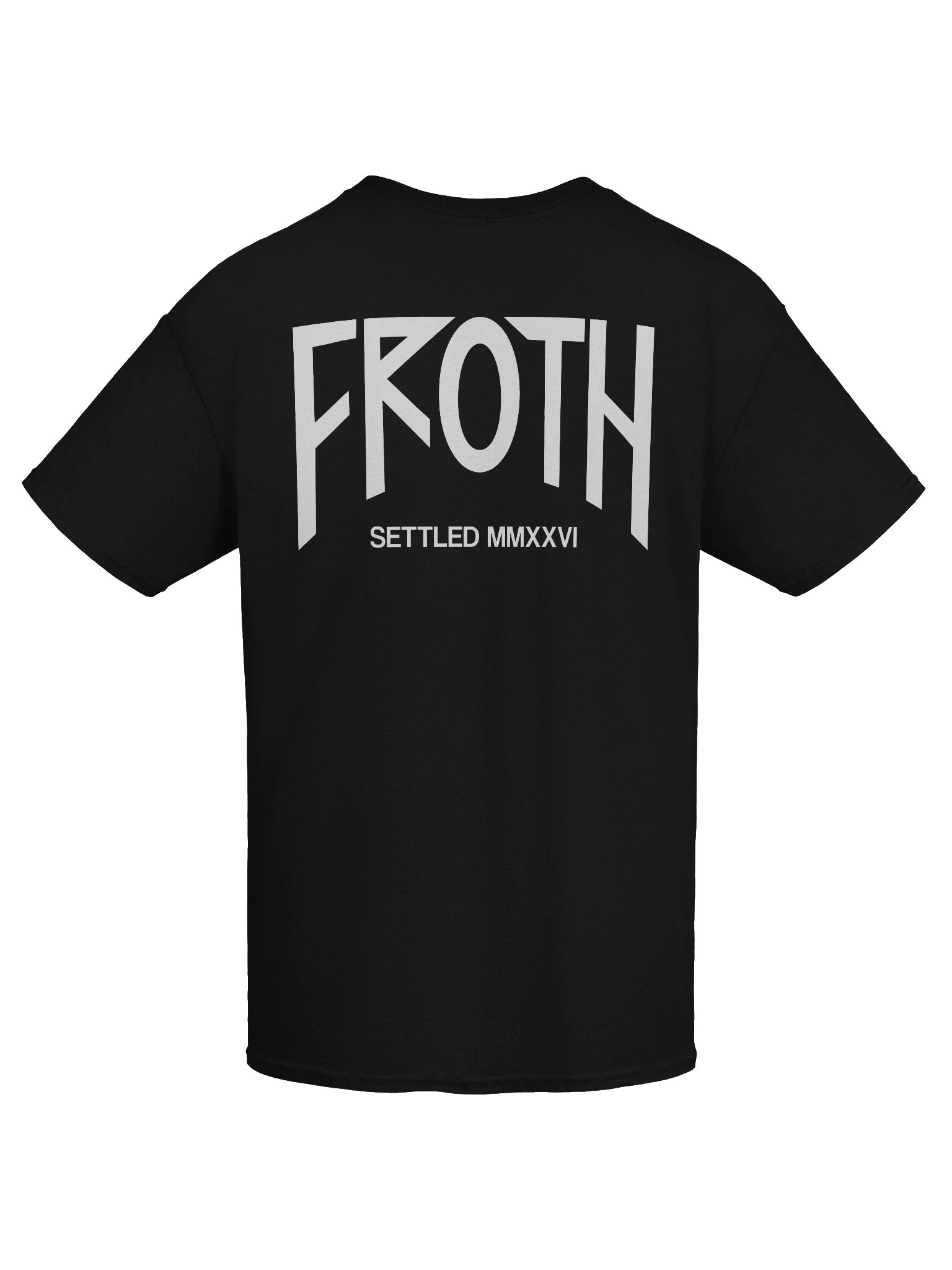FROTH Logo Tee - Black / White product image (7)