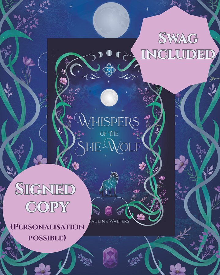 Whispers of the She-Wolf / signed paperback + swag pack product image (1)