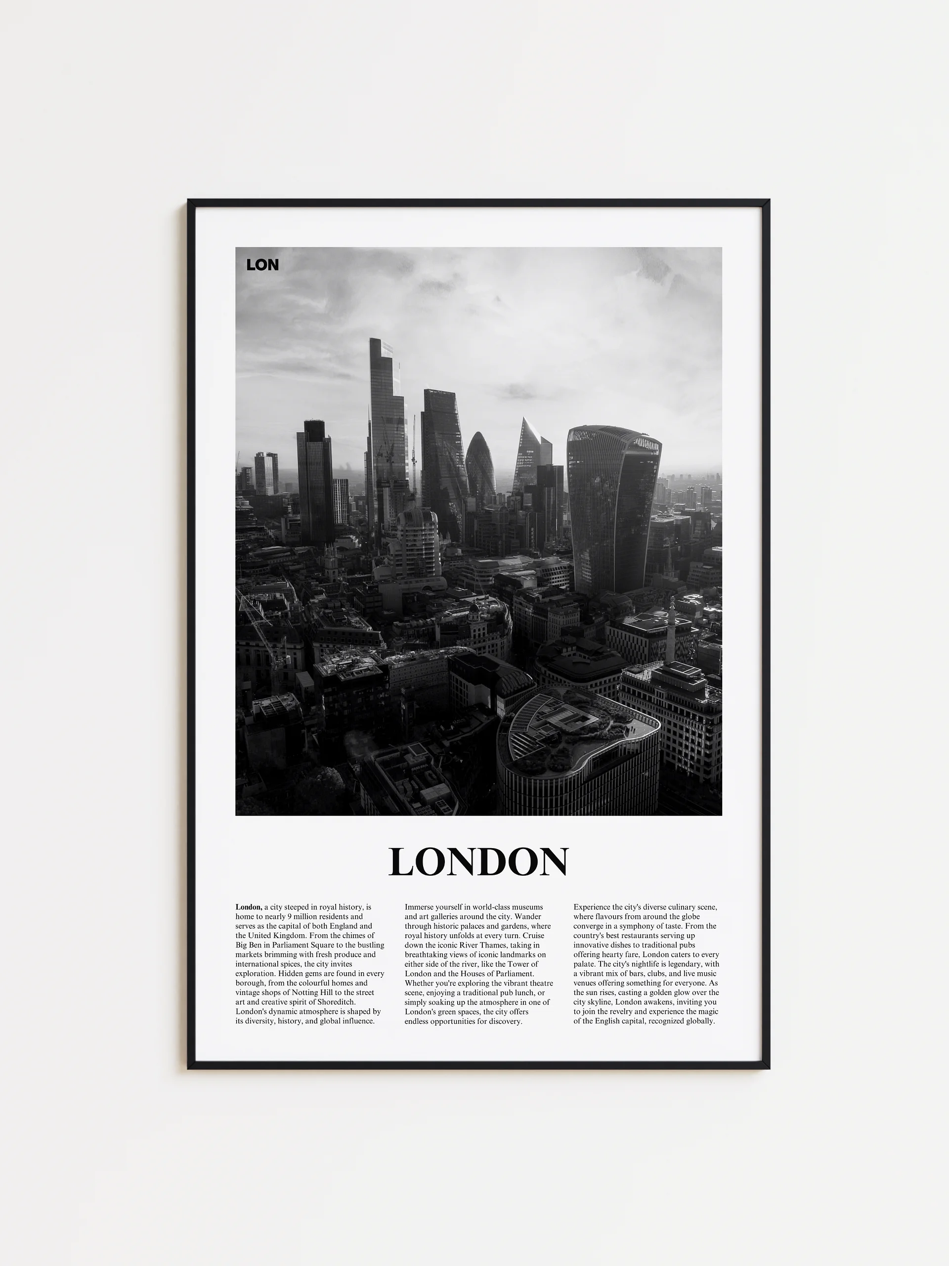 London 03 Newspaper Poster | Framed product image (1)