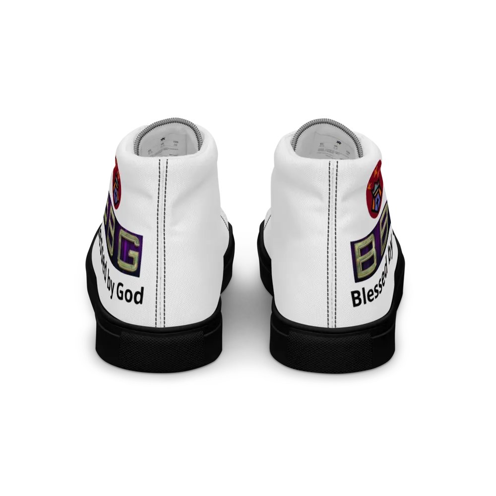BBG White High Tops - Black Soles product image (2)