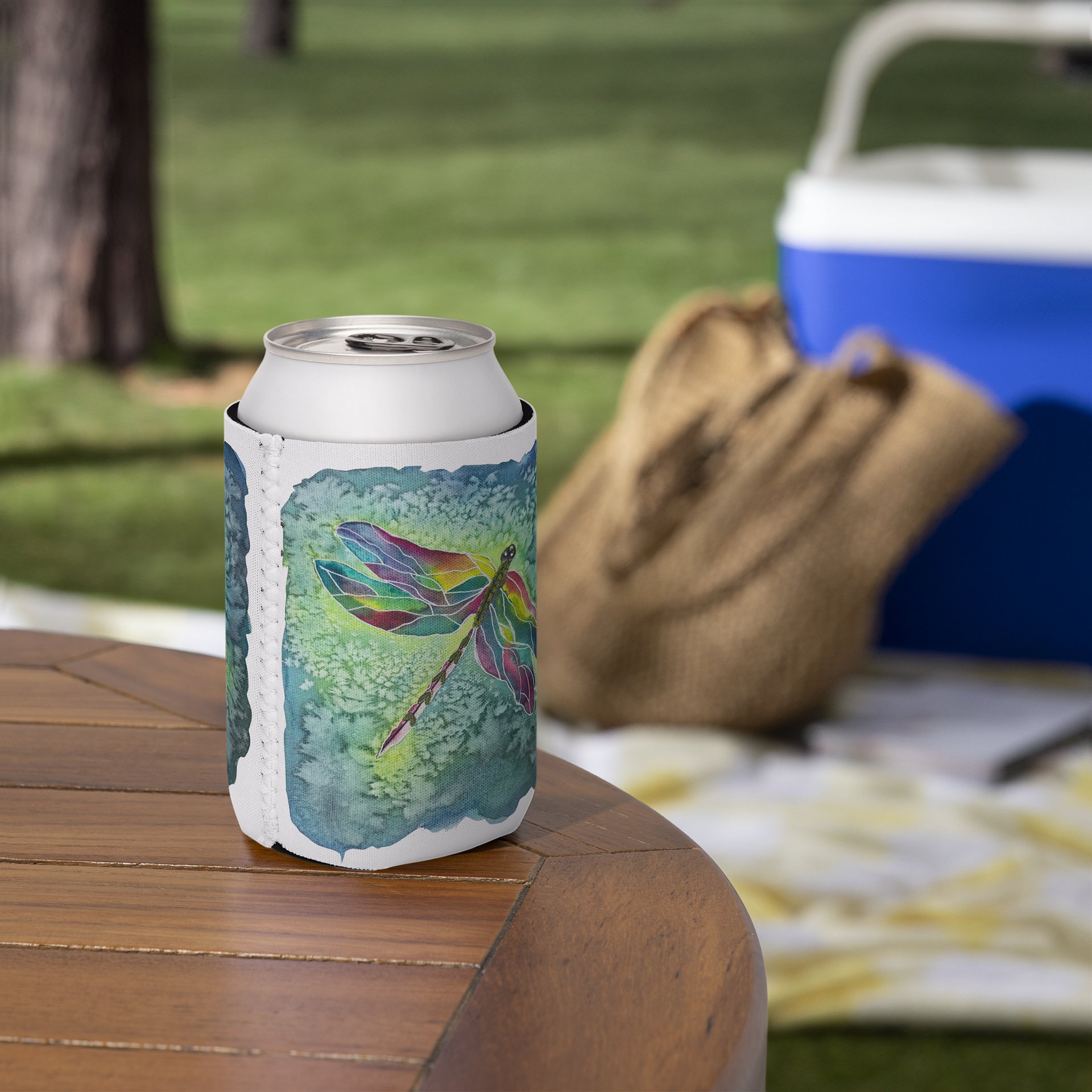Vibrant Dragonfly Can Cooler product image (6)