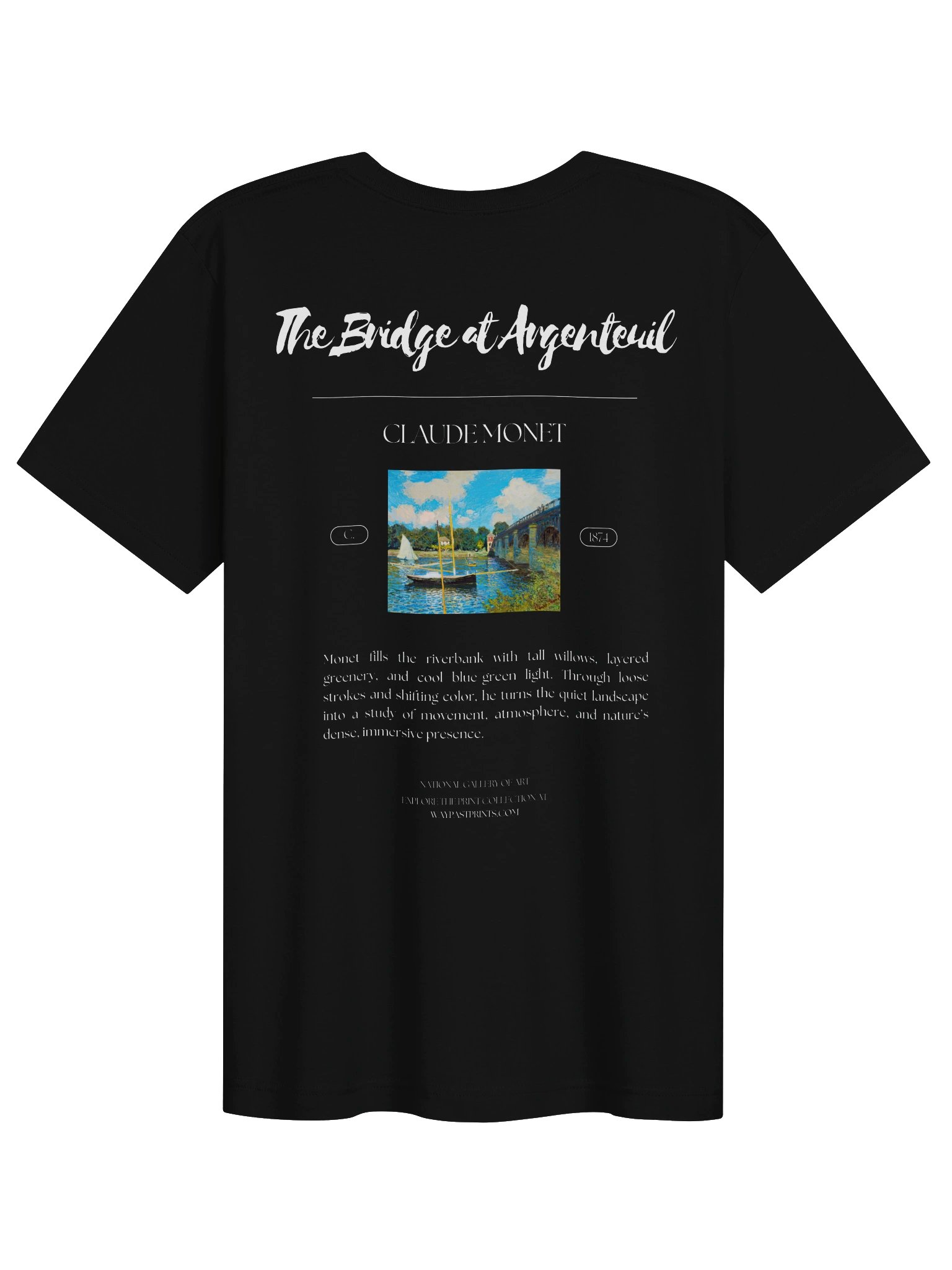 The Bridge at Argenteuil (Claude Monet) T-Shirt product image (4)