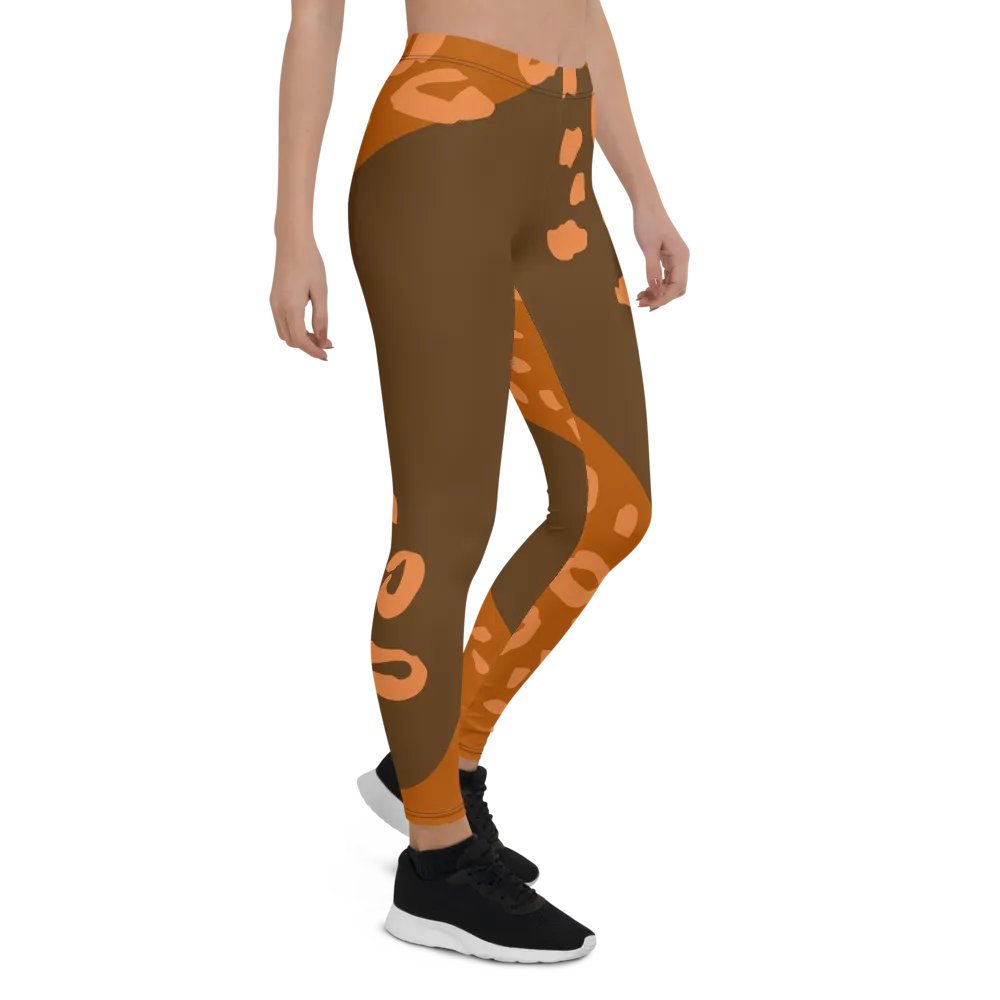 Orange Jungle All-Over Leggings product image (6)