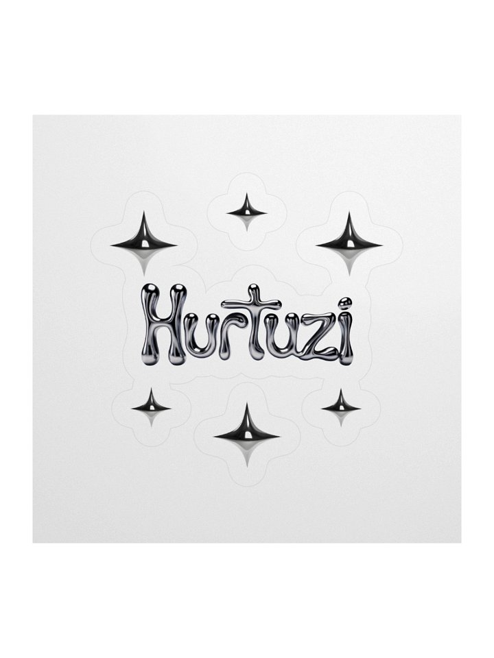Liquid Chrome 'Hurtuzi' Kiss Cut Stickers product image (1)