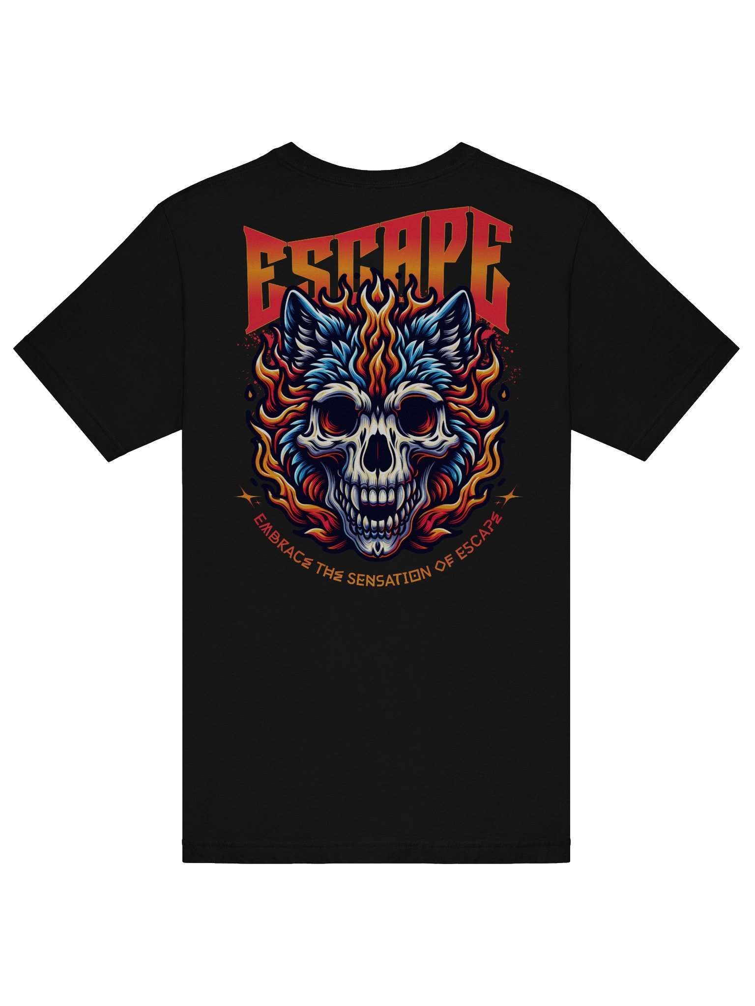 Unique Escape Wolf Skull T-Shirt for Casual Wear product image (6)