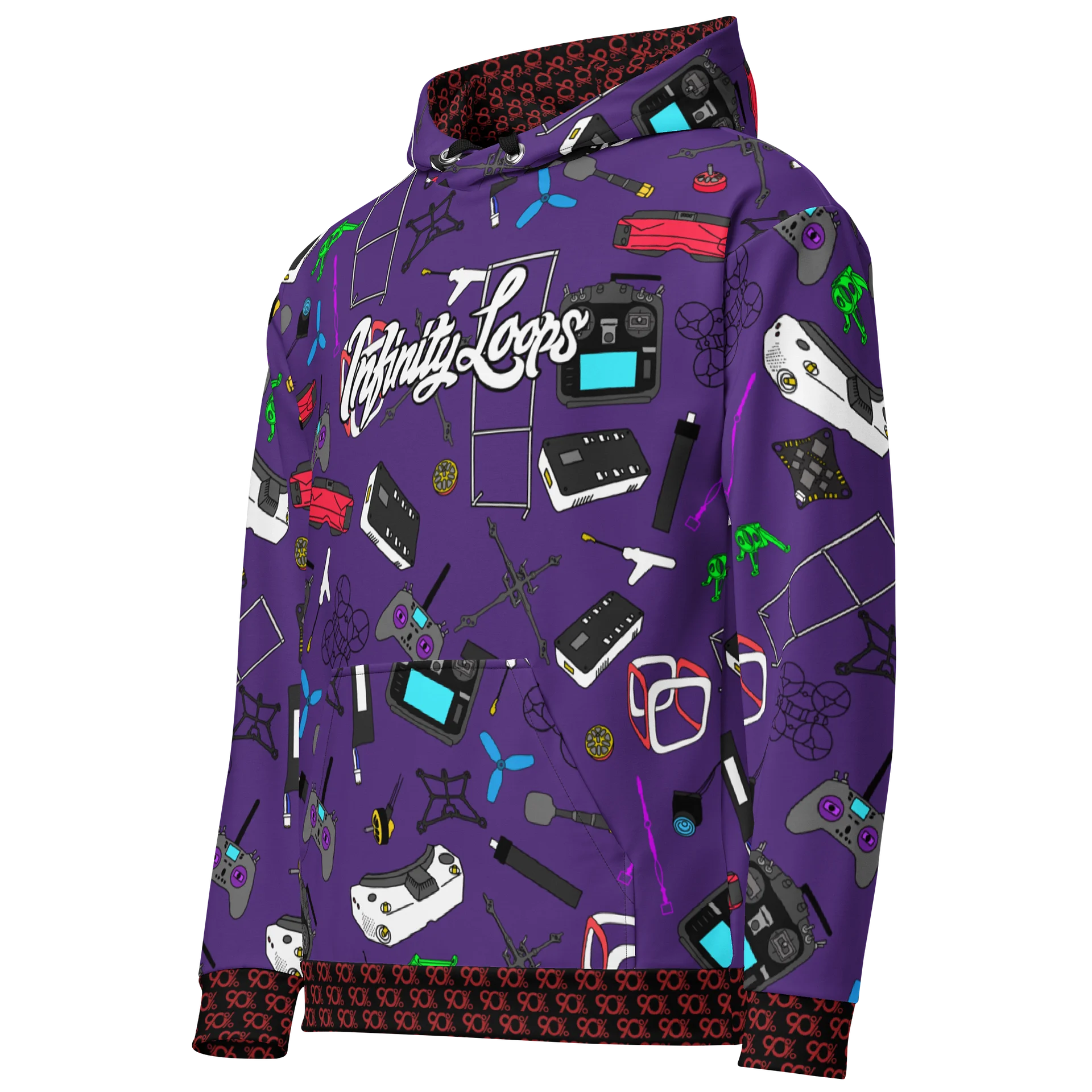 Royal Purple Micro FPV Hoodie product image (2)