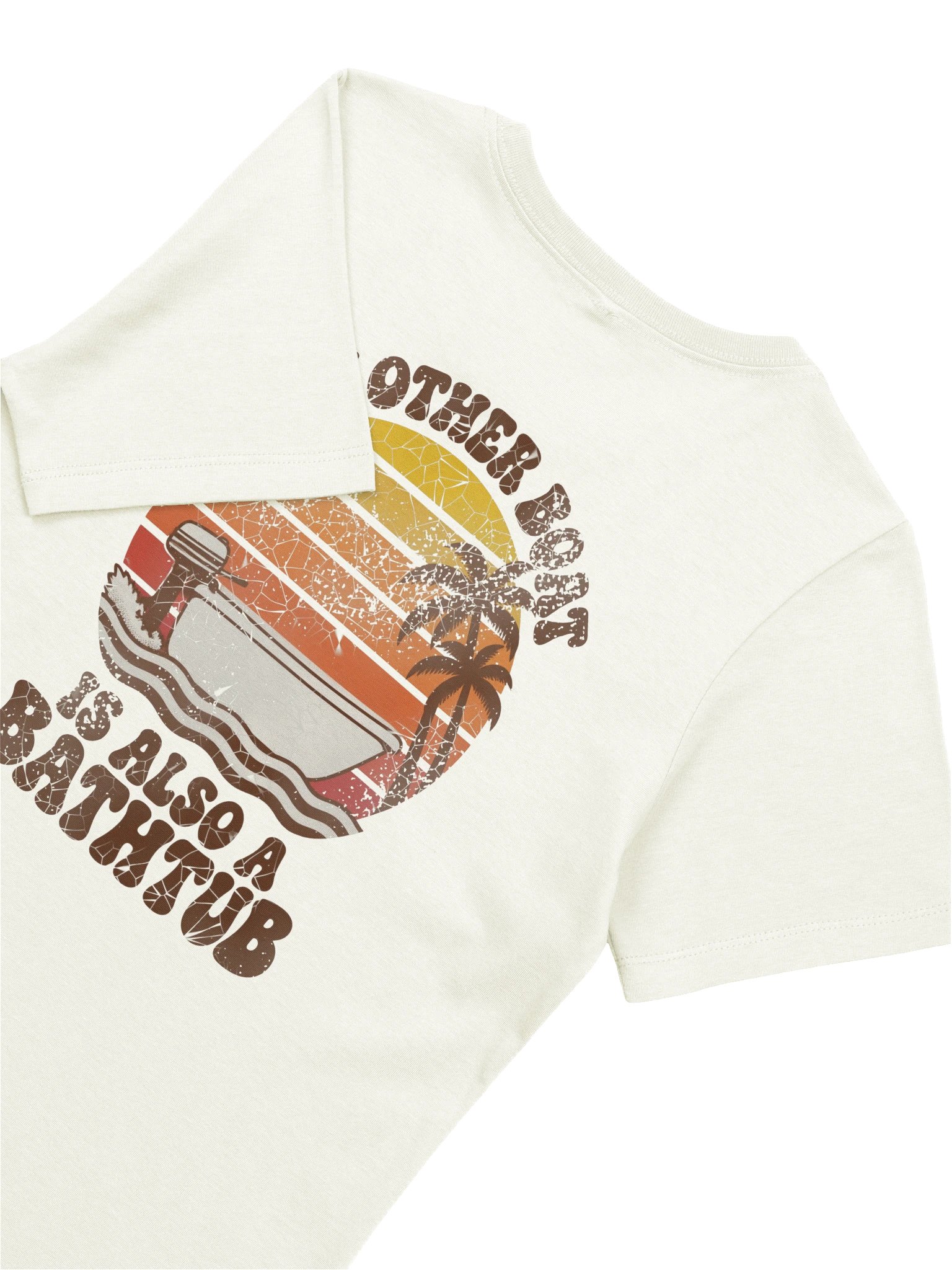 My Other Boat Is Also A Bathtub - 70s Sunset - Women's Relaxed Tee product image (6)