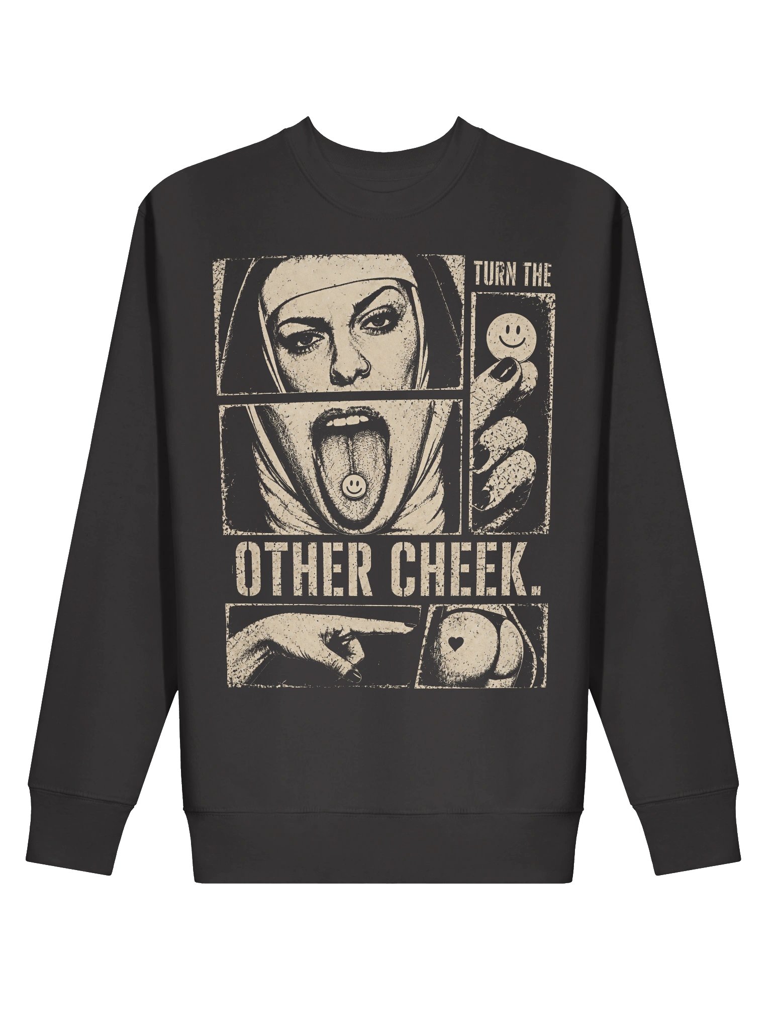 Turn the other cheek premium sweatshirt product image (2)