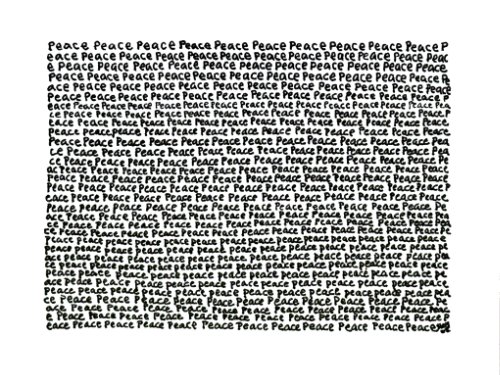 Peace 1 panel card print product image (1)