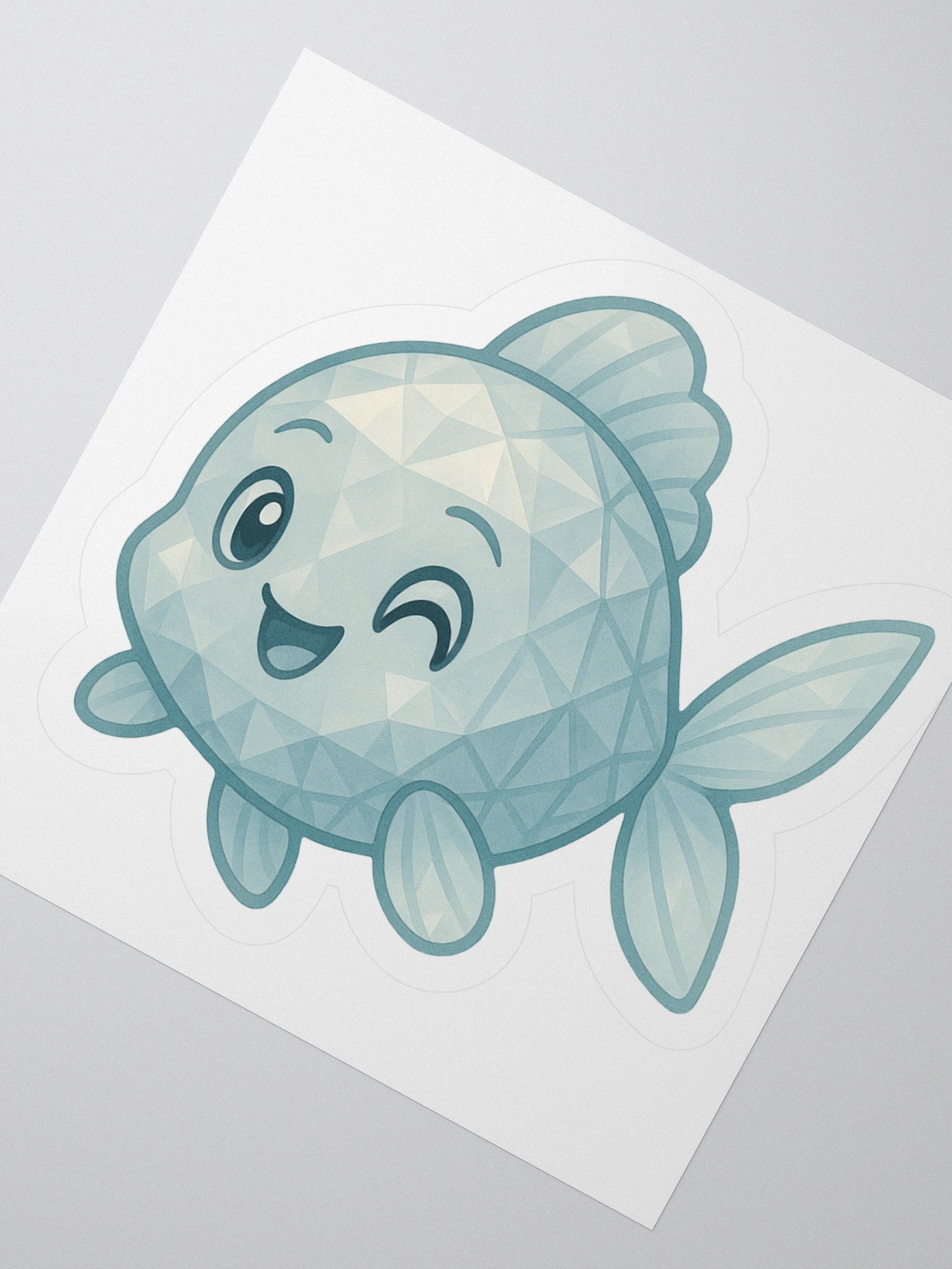 Diamond (April) Fish Sticker product image (3)