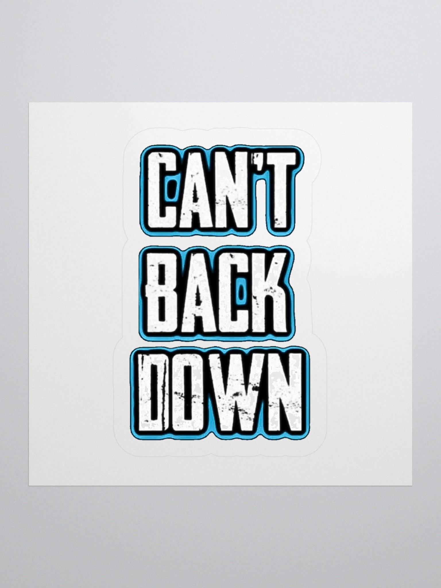 Can't Back Down (TeNN4OUR) Kiss Cut Stickers product image (1)