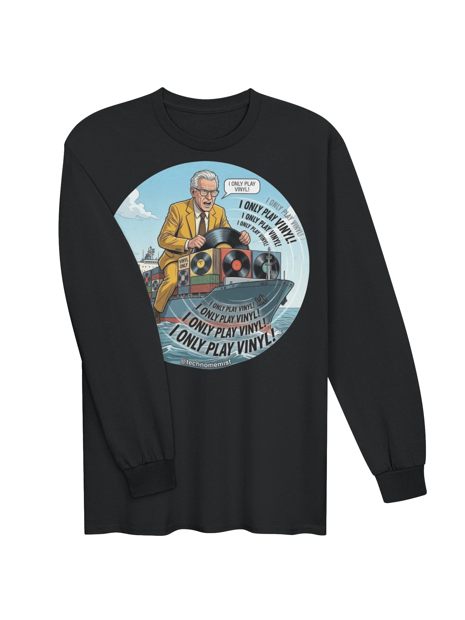 I Only Play Vinyl Longsleeve product image (3)