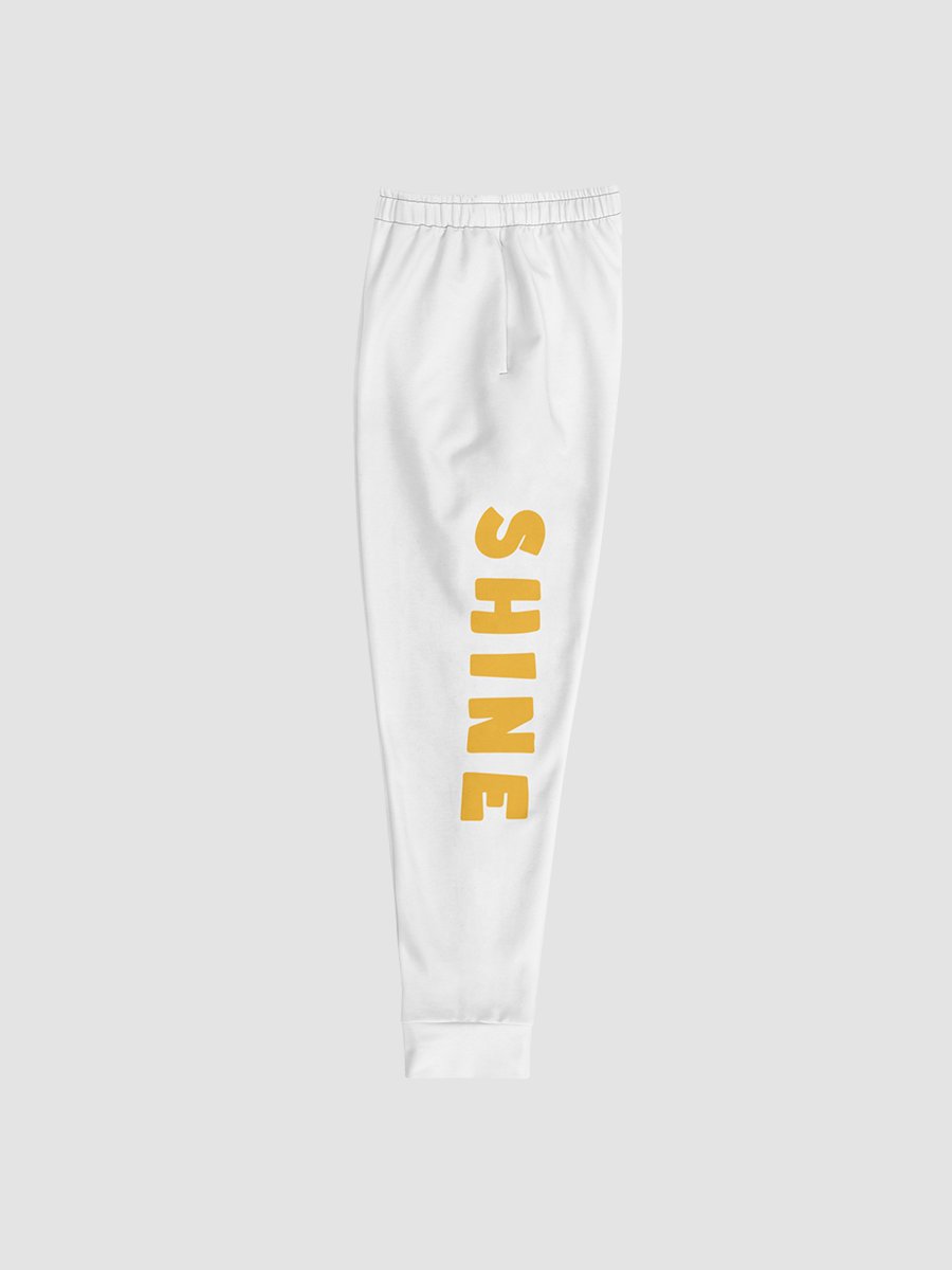 ✧SHINE✧ Unisex Fleece Sweatpants White product image (4)