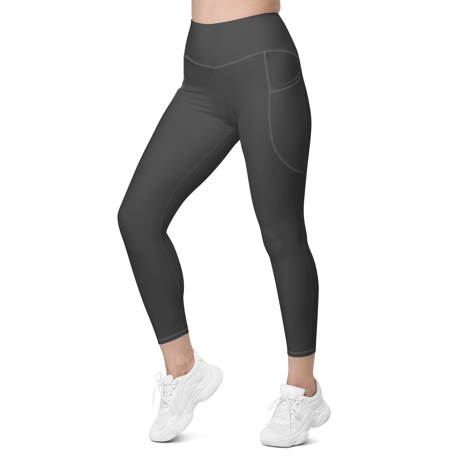Gray Leggings with Pockets product image (3)