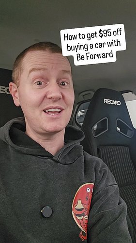 If you're thinking of importing a car from Japan using BE FORWARD, here's how you can get $95 off:

The promo code they gave ...