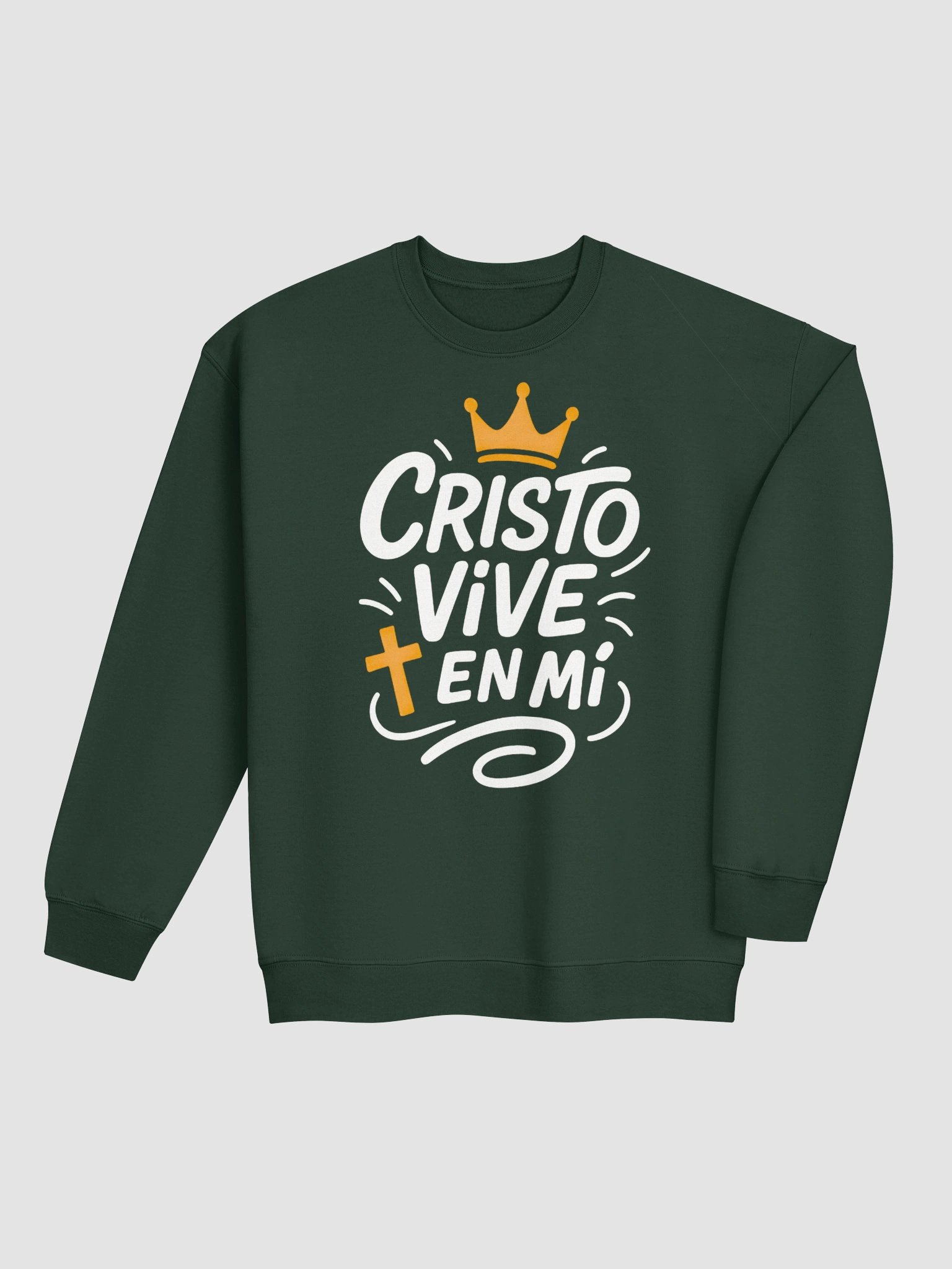 Sudadera Unisex Cuello Redondo | Cristo Vive en mí product image (14)
