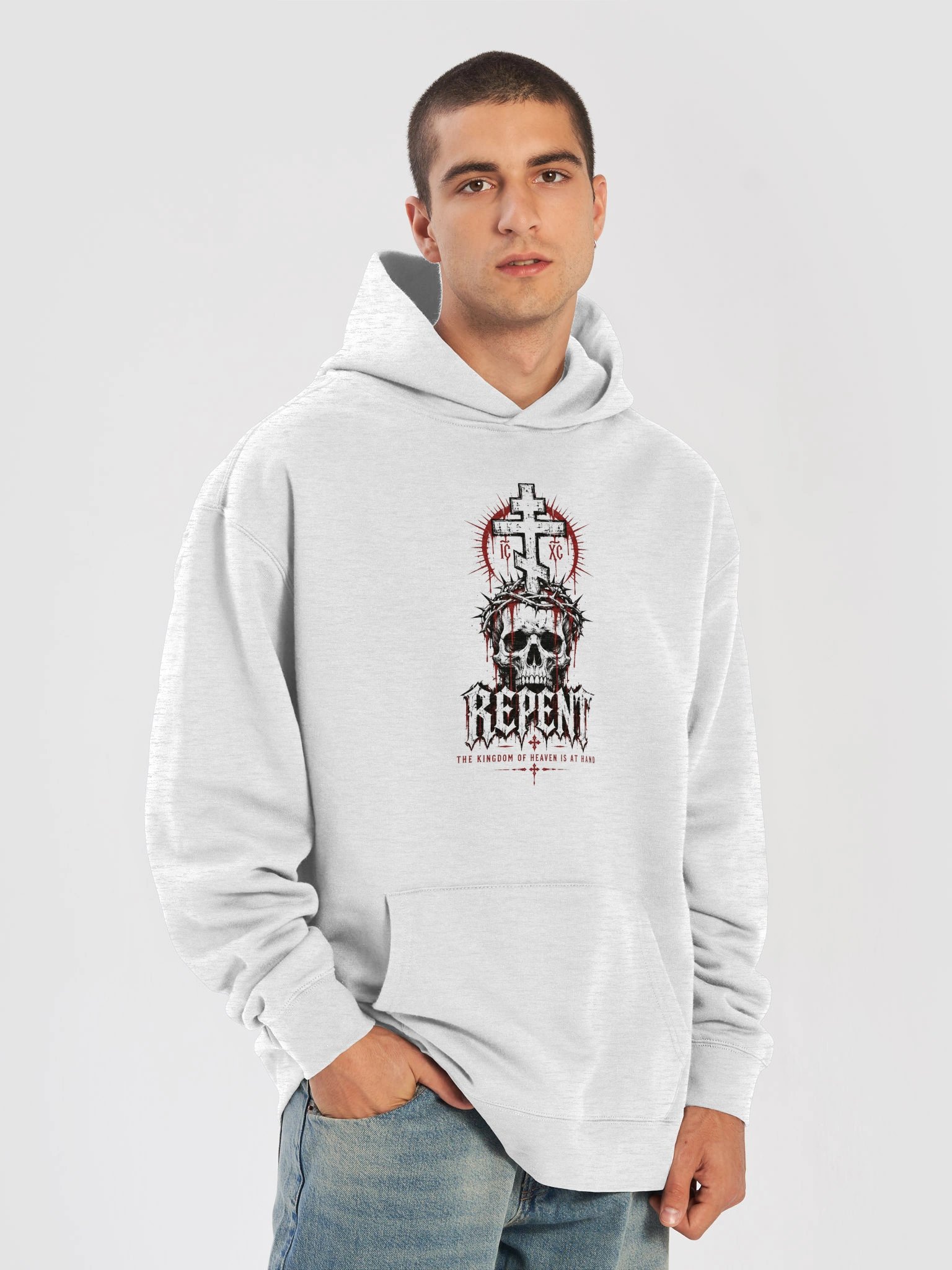 REPENT — Orthodox Spiritual Warfare Hoodie product image (13)