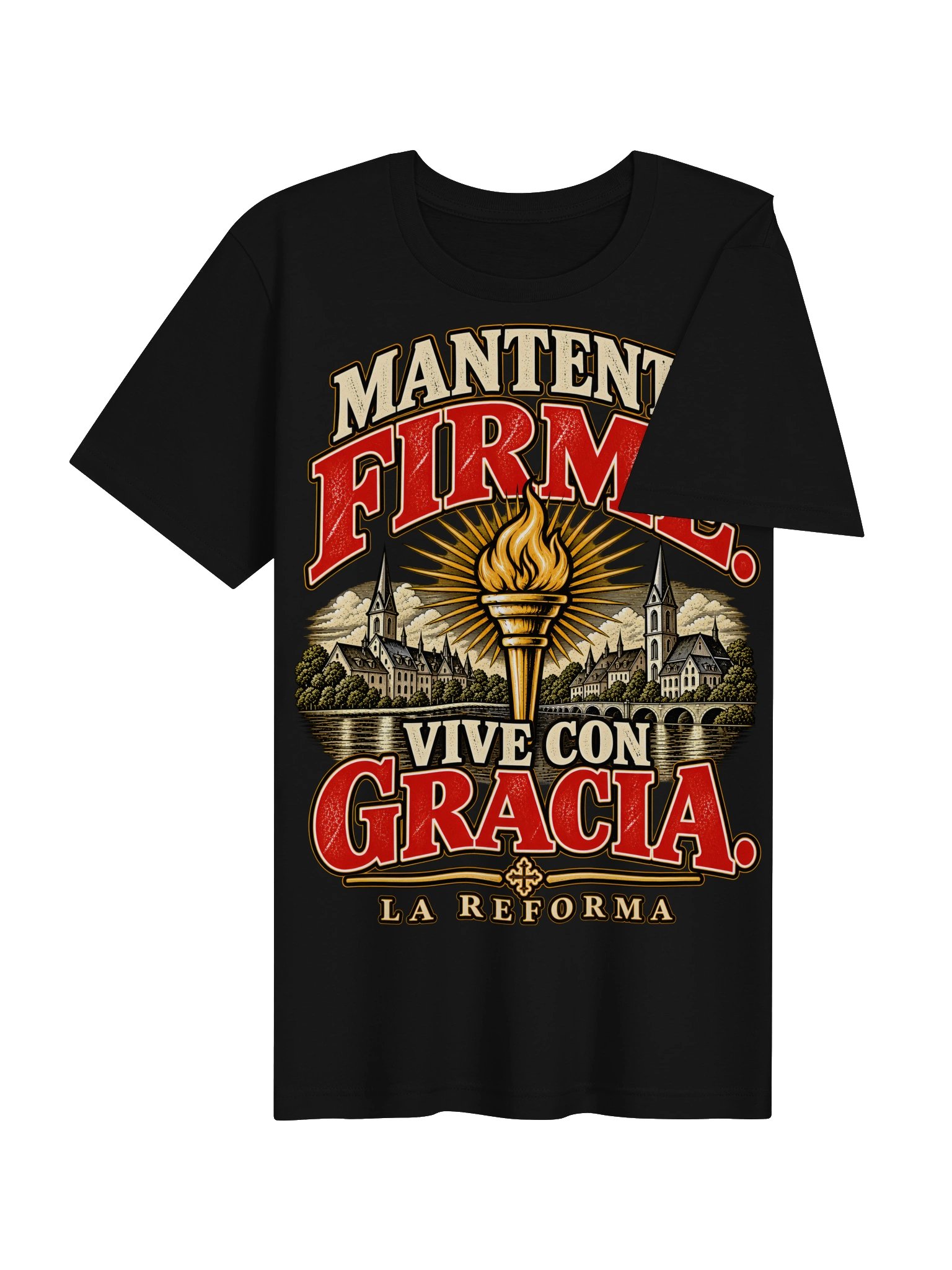Mantente Firme. Vive con Gracia. | Camiseta de la Reforma product image (4)
