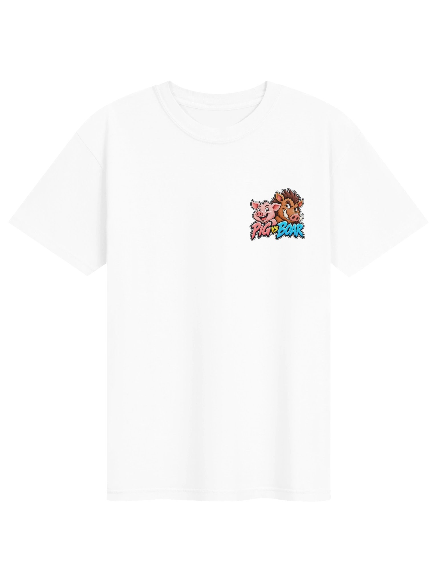 Pig vs Boar Showdown Adult Tee - Color product image (1)
