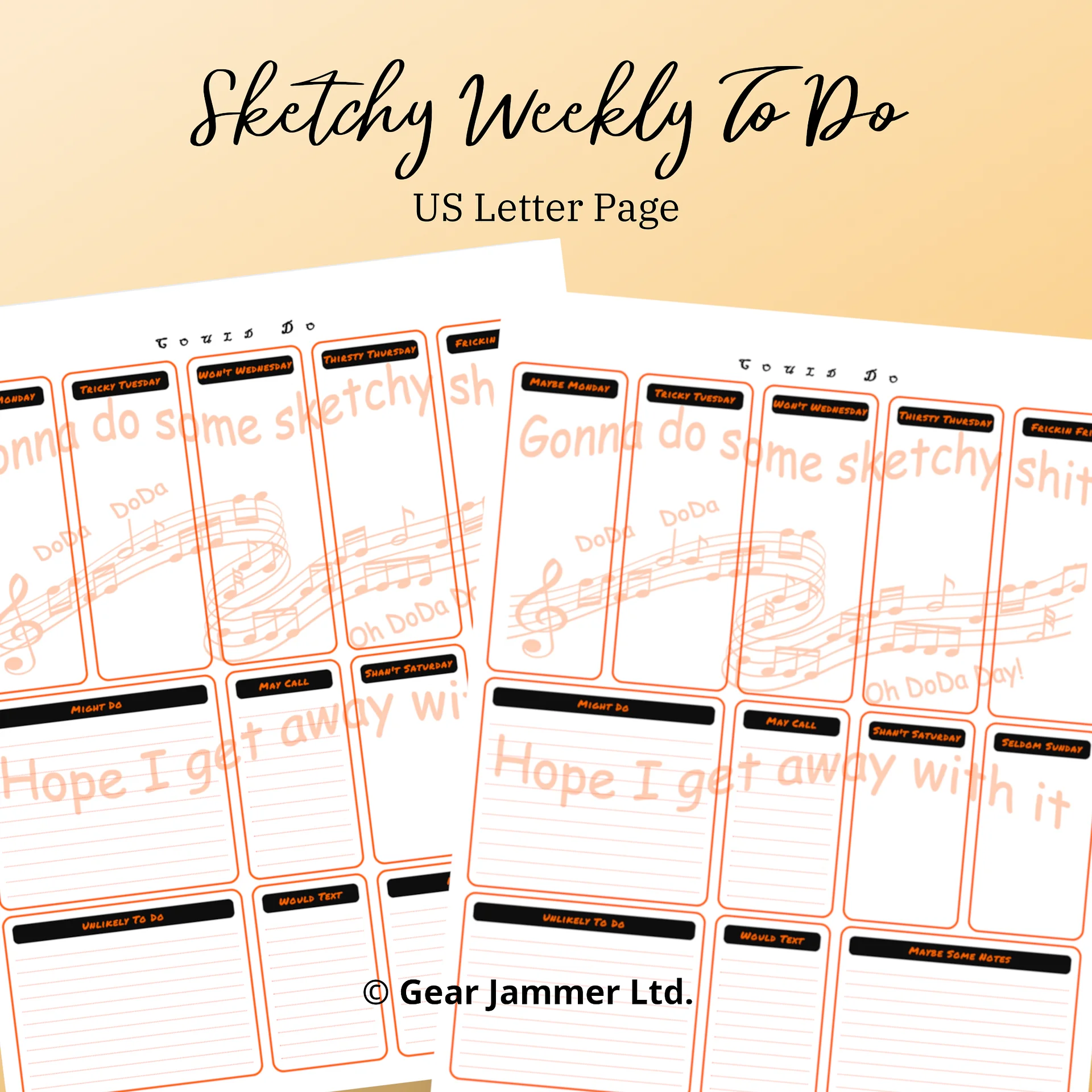 Sketchy Weekly Planner product image (1)