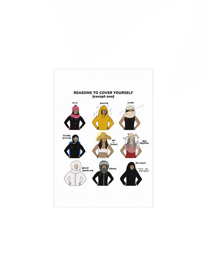 Reasons to Cover Yourself Poster product image (1)