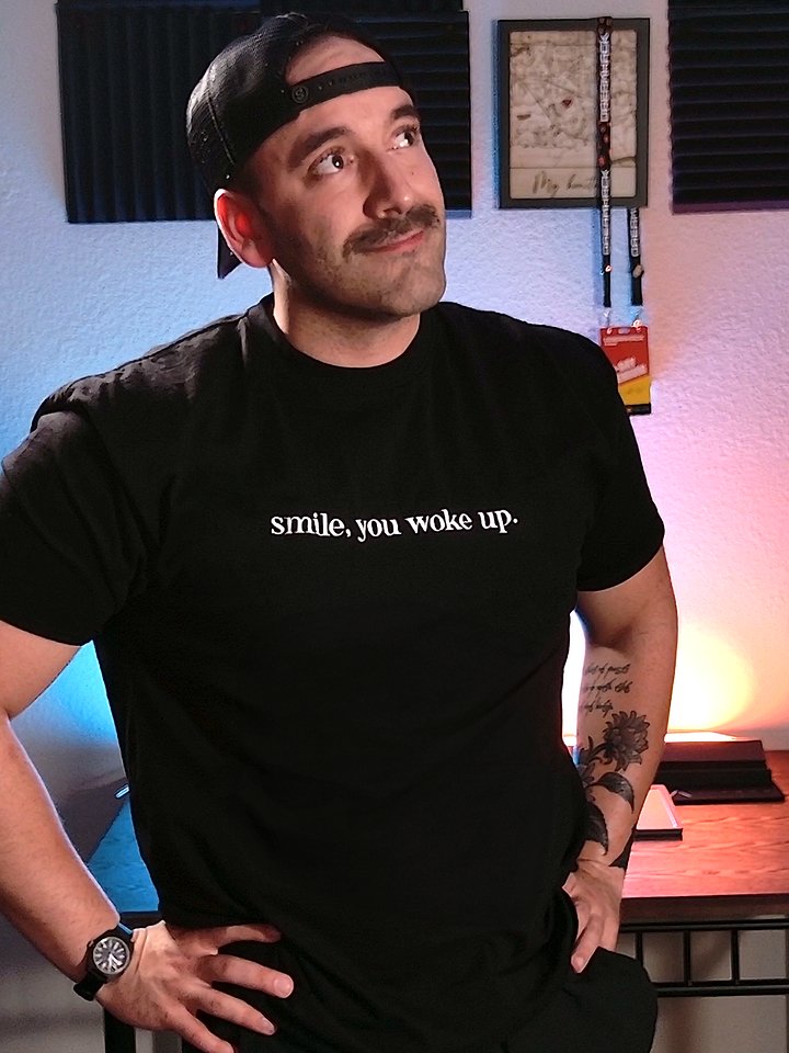 "Smile, you woke up." - Terrific Tee (Embroidered) product image (5)