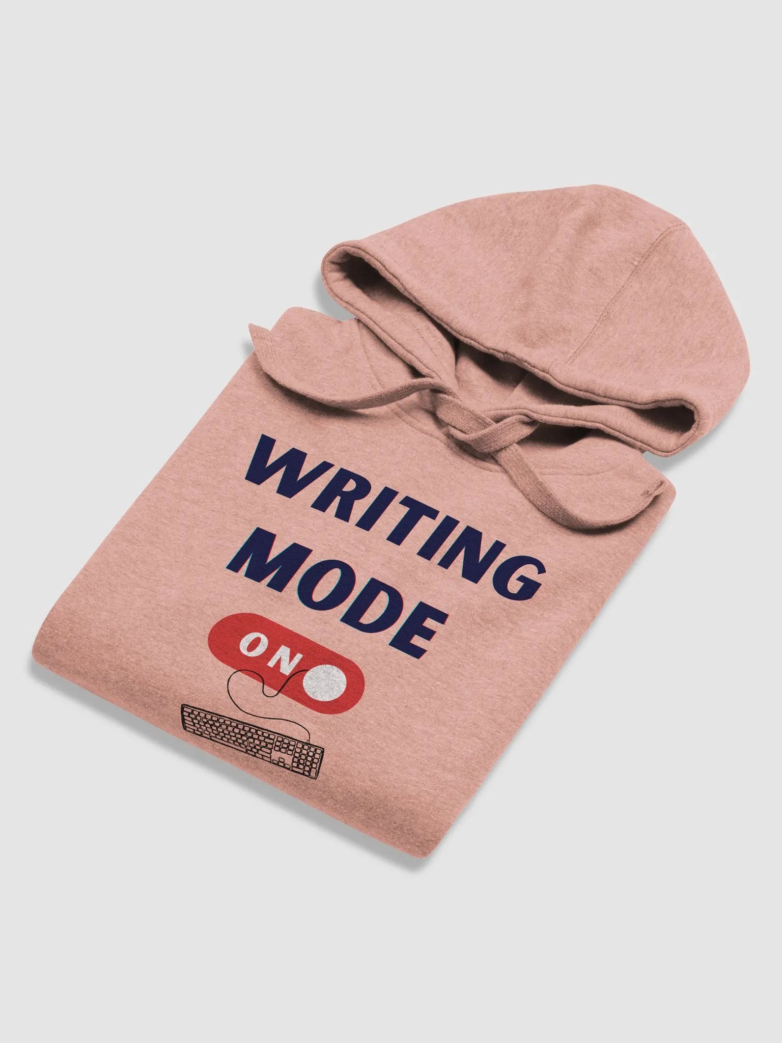 Writing Mode On - Dusty Rose pink Unisex Hoodie product image (6)