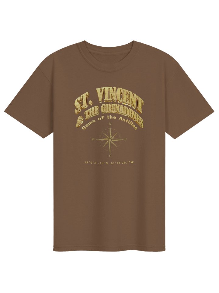 Compass - St. Vincent and the Grenadines - Vintage Gold | Garment-Dyed Heavyweight T-Shirt | 14 Colors product image (1)