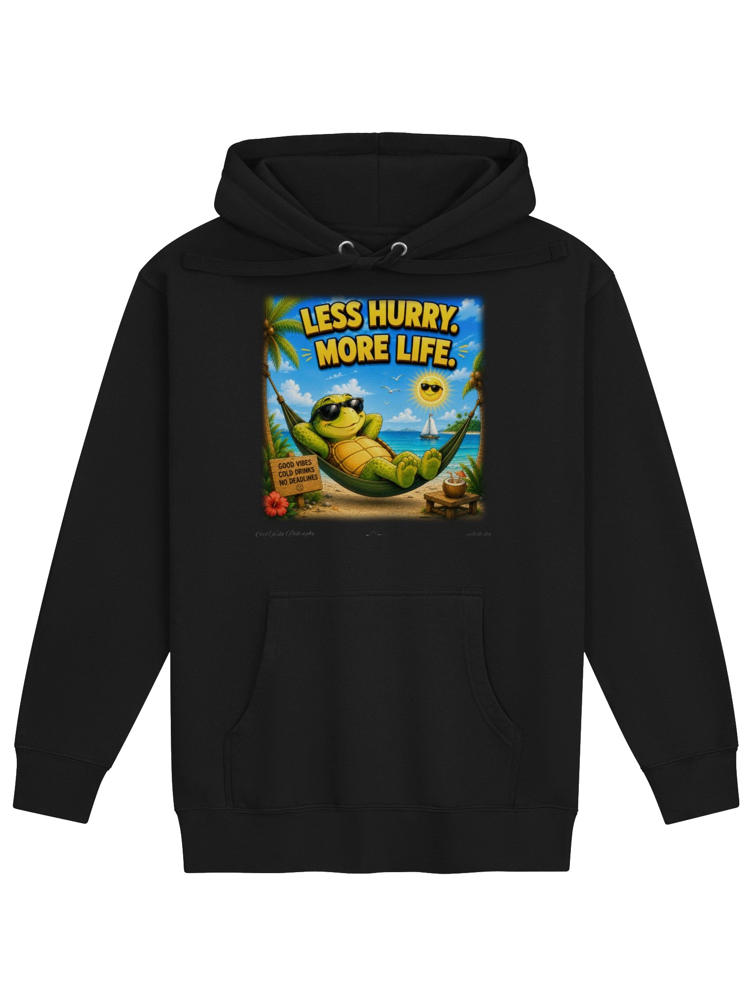 LESS HURRY. MORE LIFE. — Cotton Heritage M2580 Premium Hoodie product image (1)