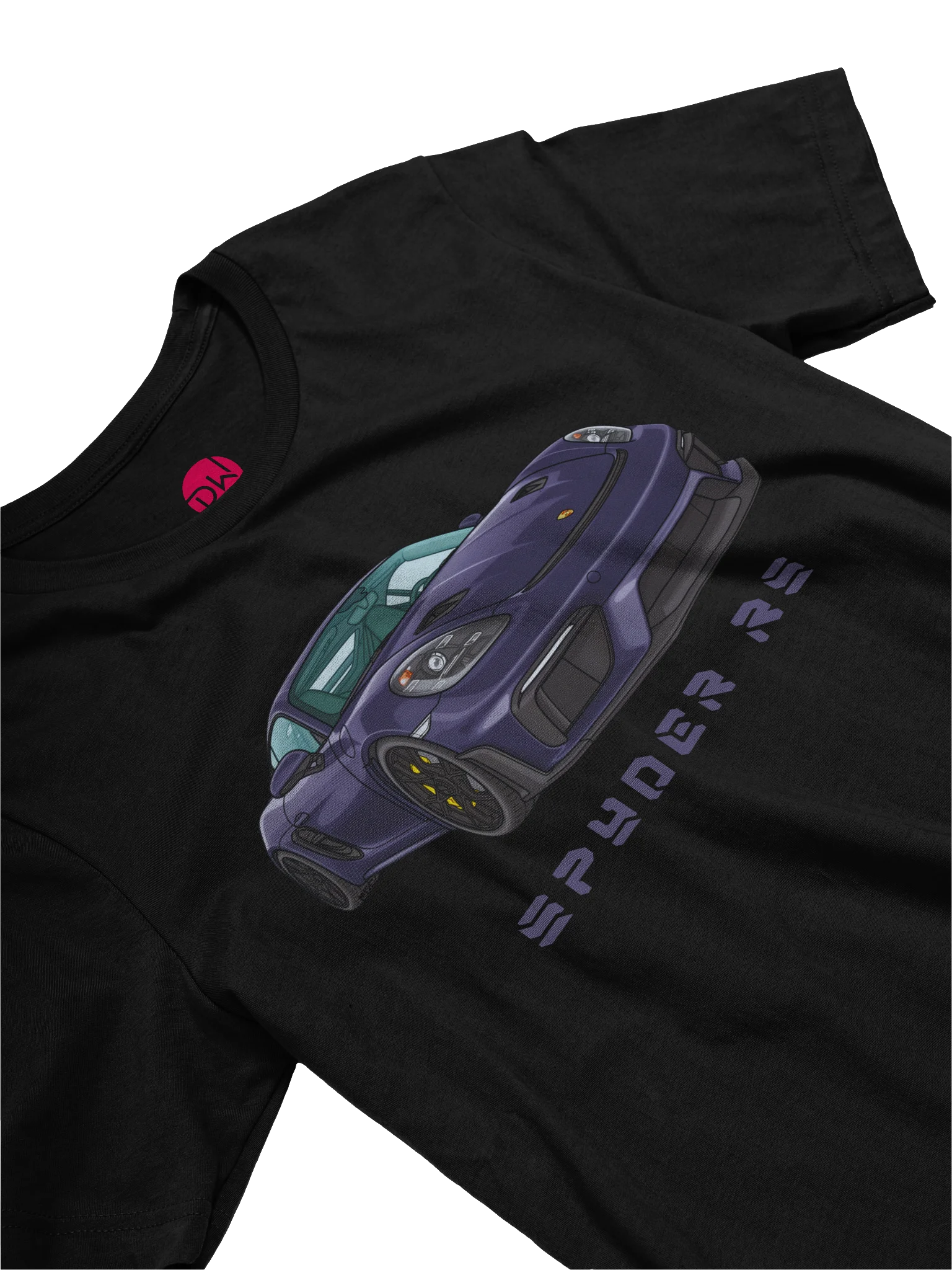 Purple Porsche Spyder RS Shirt (Retro, Sketch, Silhouette) product image (21)