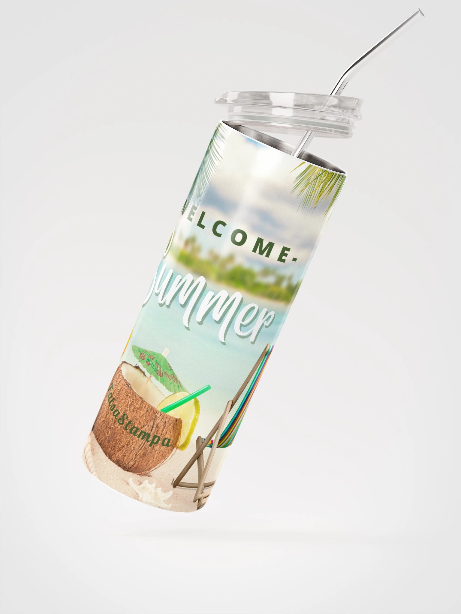 Tropical Paradise Steel Tumbler product image (2)