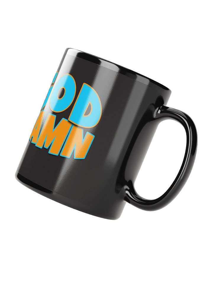 GOD DAMN COFFEE MUG (BLACK) product image (4)