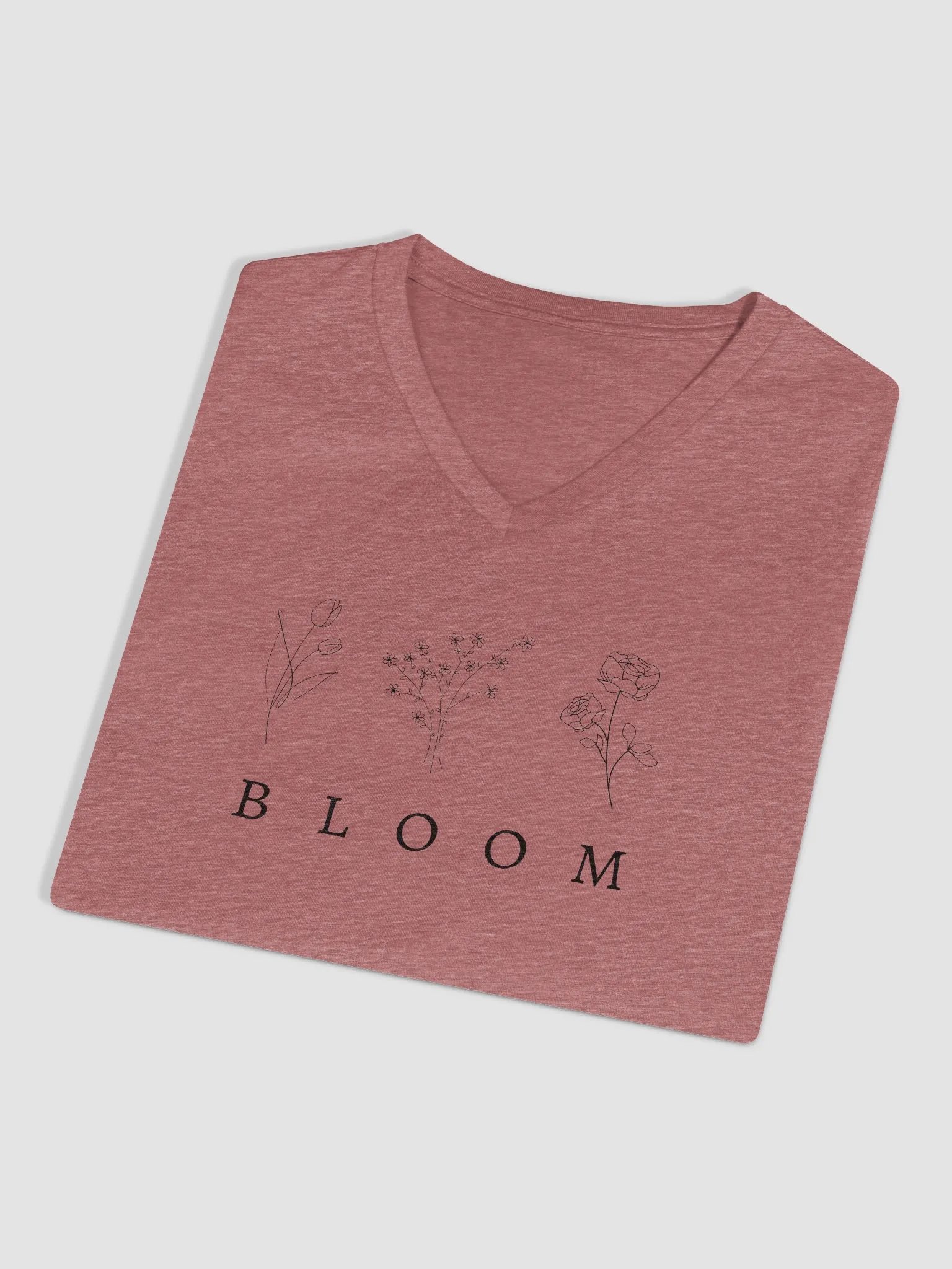Bloom Elegance V-Neck Tee product image (5)