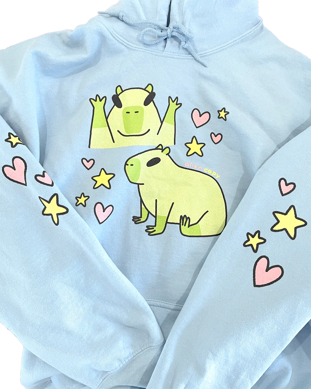 ALIEN CAPY hoodies🩷🩵🖤 product image (3)