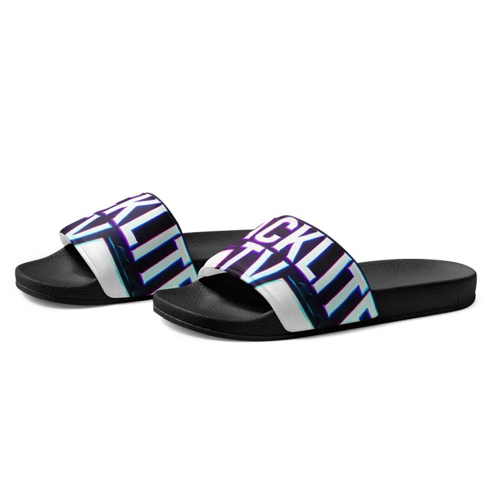 Neon Glow Men's Slides - BLACKLITE TV Edition product image (1)