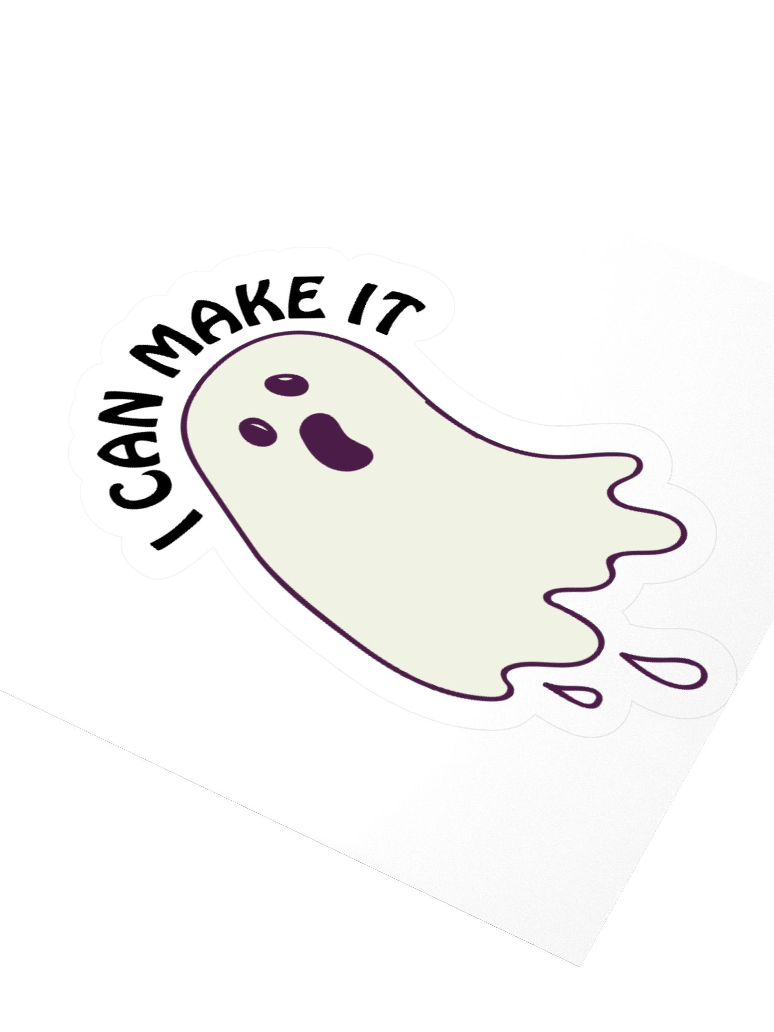 Drippy Ghost Cut Sticker product image (9)