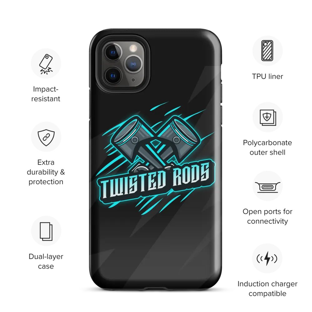 iPhone Twisted Rods Aqua Logo Case product image (68)