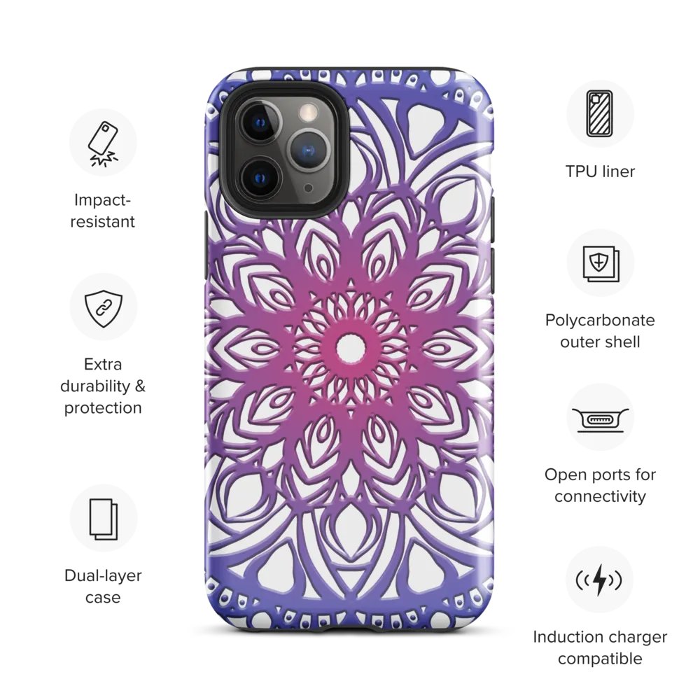 Purple blue mandala Phone case product image (3)