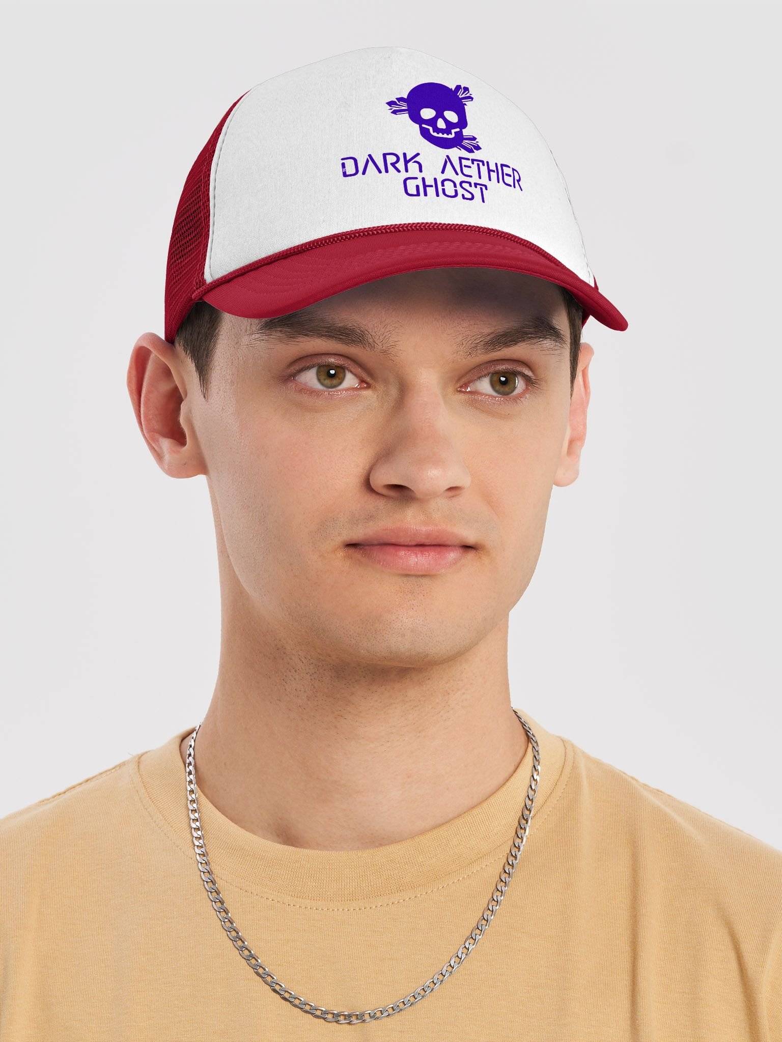 Dark Aether Skull Foam Trucker Hat product image (5)