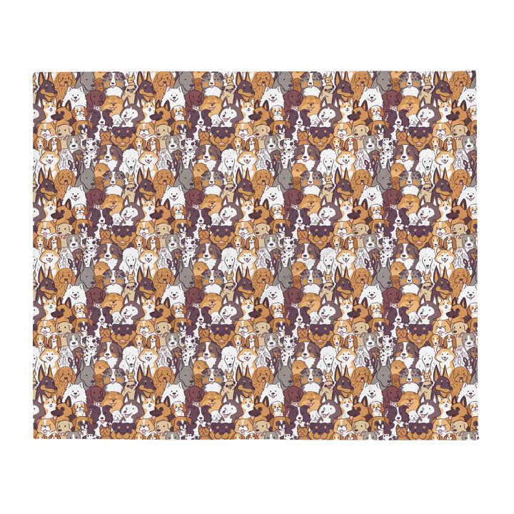Whimsical Dogs Throw Blanket product image (2)