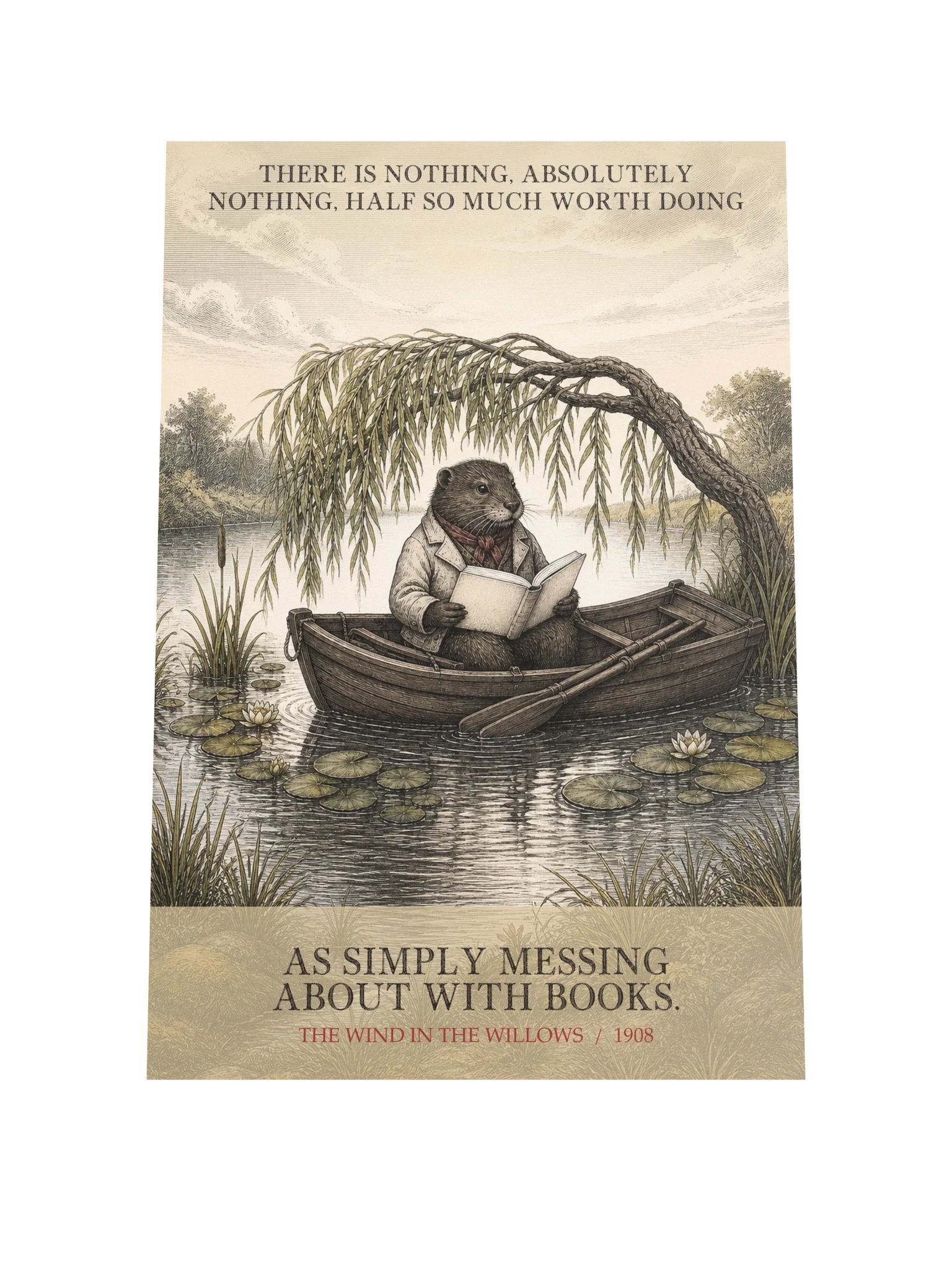 There Nothing Absolutely Nothing Half So Much -- The Wind in the Willows Art Print product image (9)