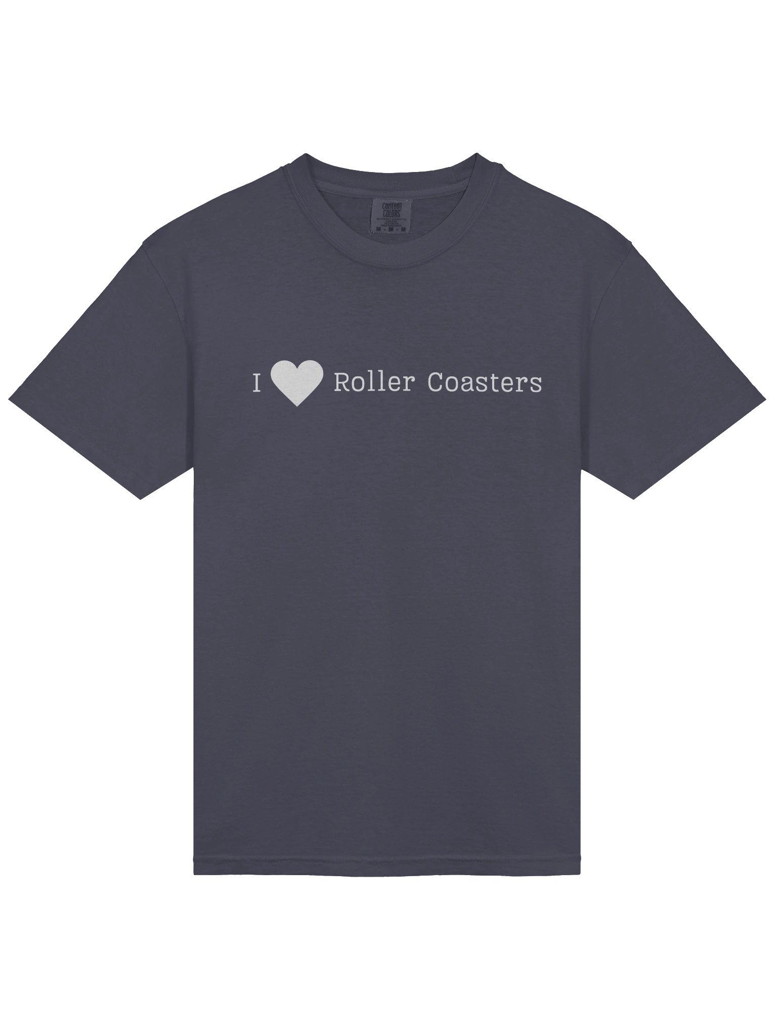 I Love Roller Coasters T‑Shirt – Coaster Enthusiast Tee for Theme Park Fans product image (2)